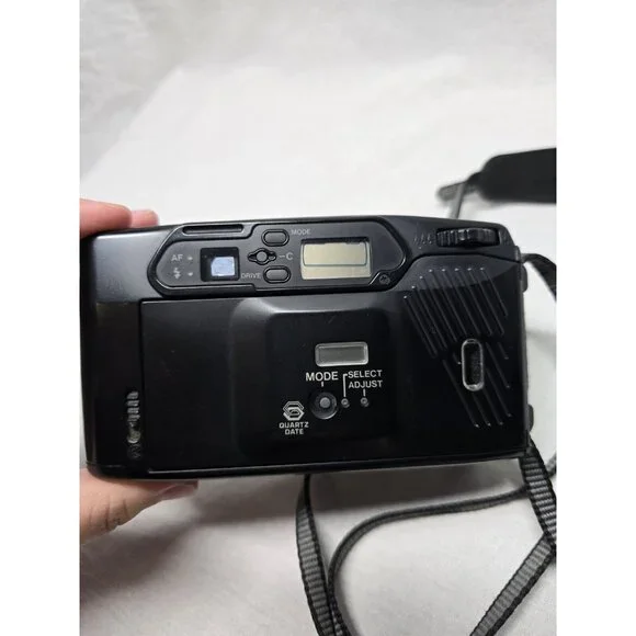 Pentax Zoom-90 Black Tele-Macro Auto Focus Point & Shoot Film Camera With Case - Picture 8 of 16